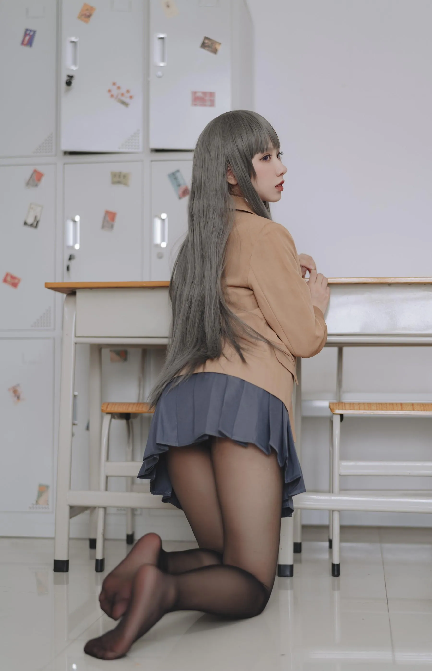 果咩酱w – NO.43 麻衣校服 [31P]插图